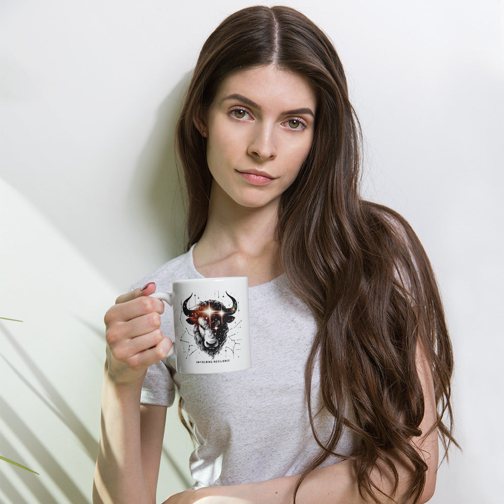 Taurus Constellation White Glossy Mug