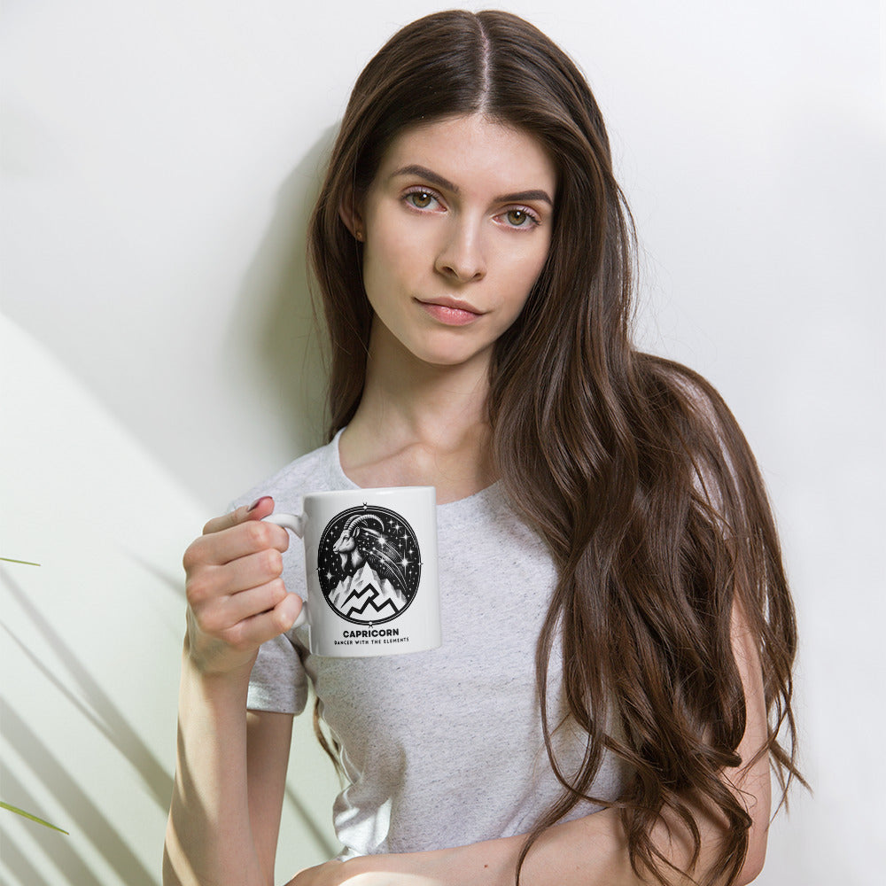 Capricorn Dancer with the Elements White Mug