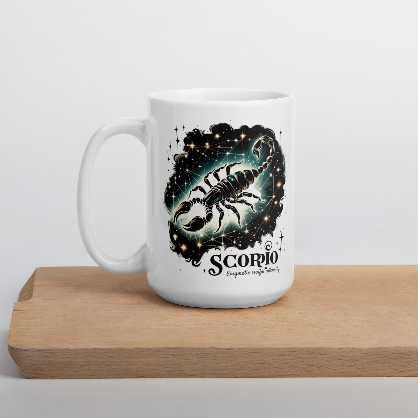 Scorpio Enigma White Glossy Mug