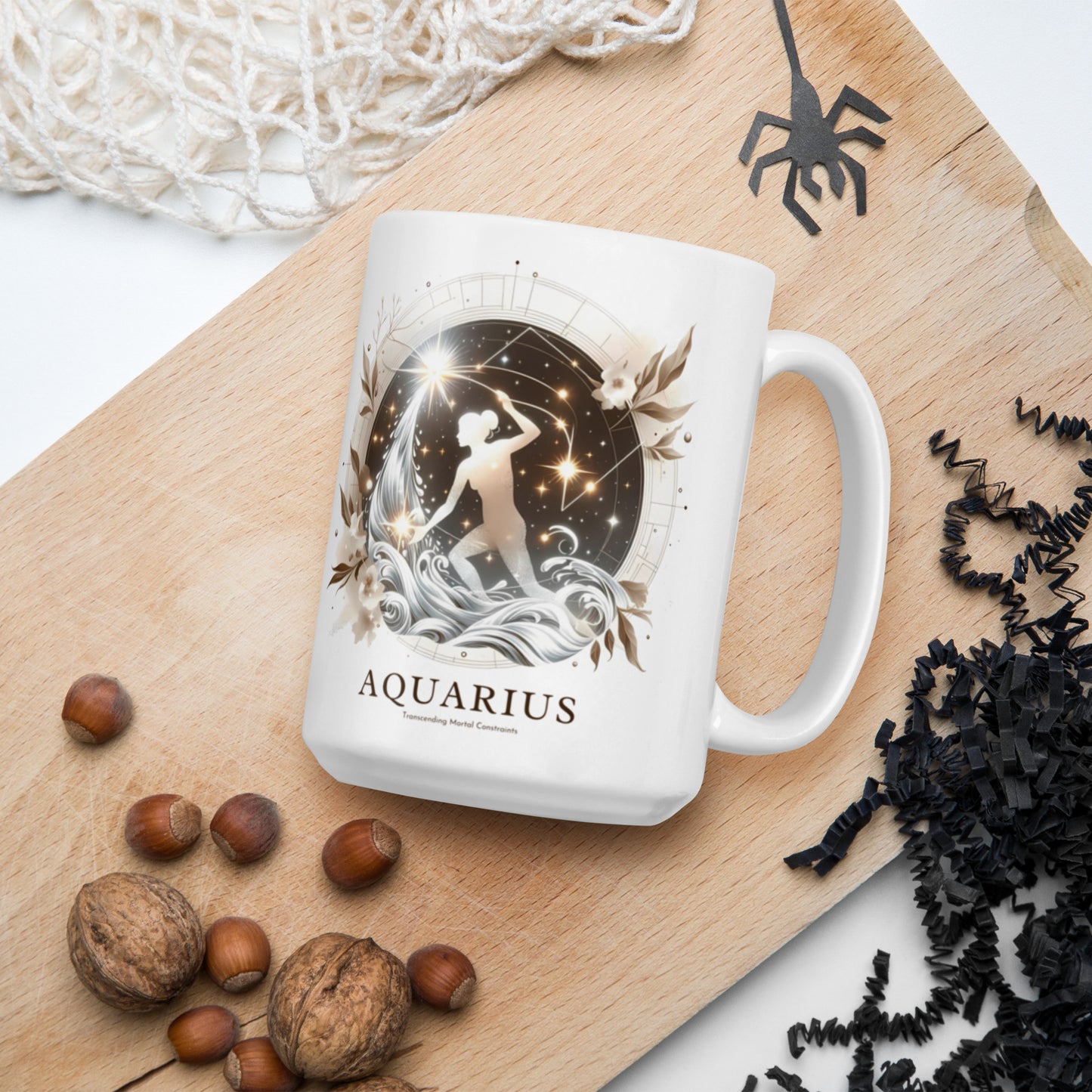 Aquarius Celestial Flow Zodiac Mug