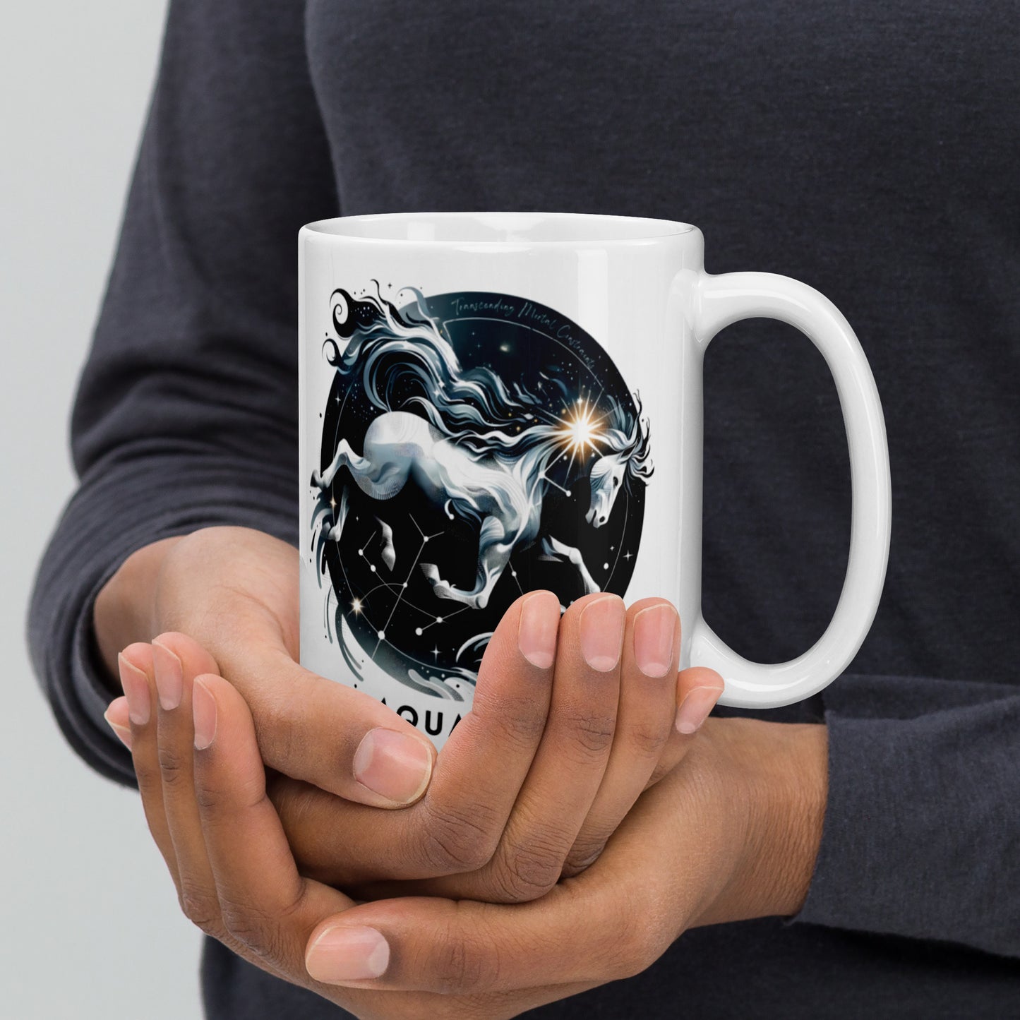 Aquarius Galactic Wave Zodiac Mug