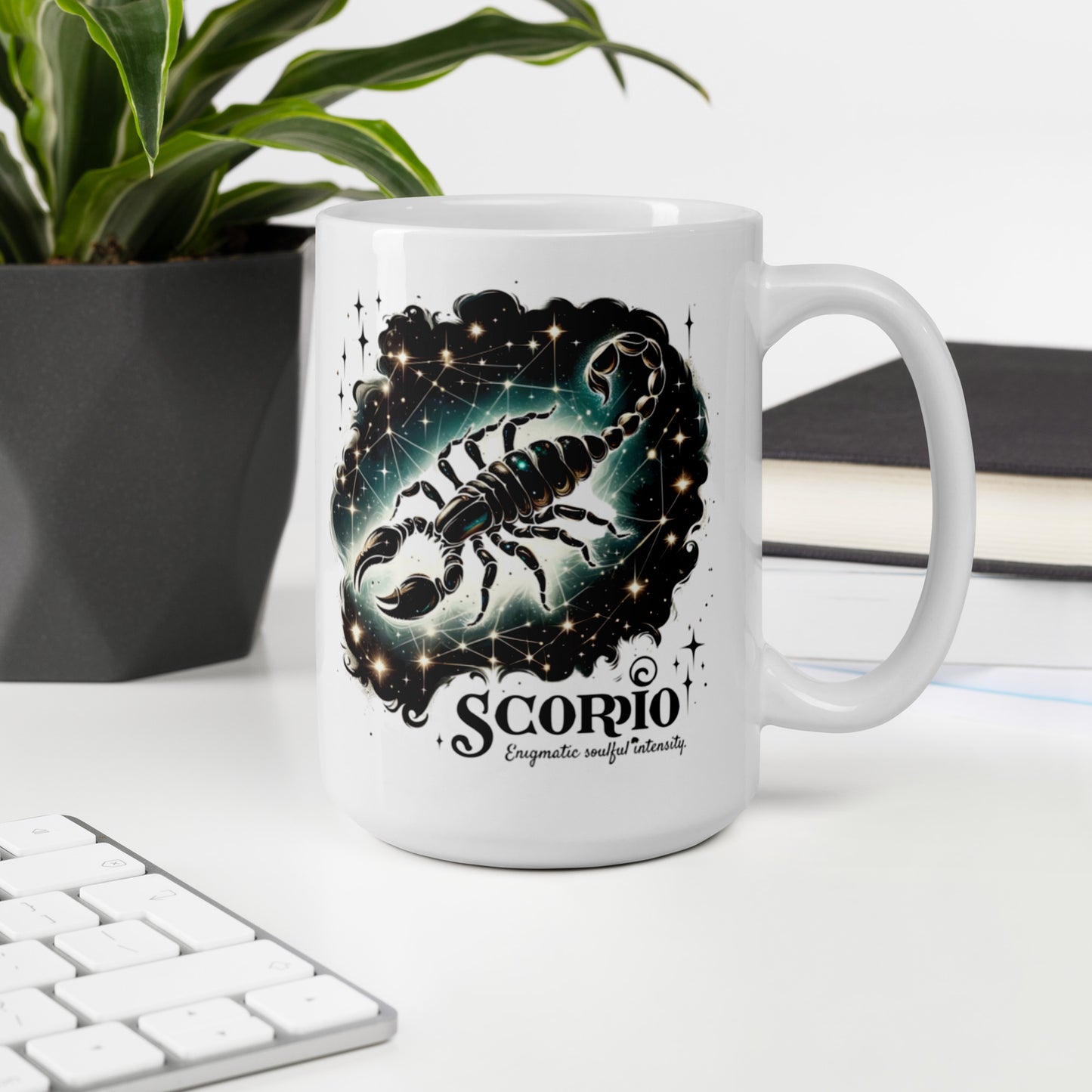 Scorpio Enigma White Glossy Mug