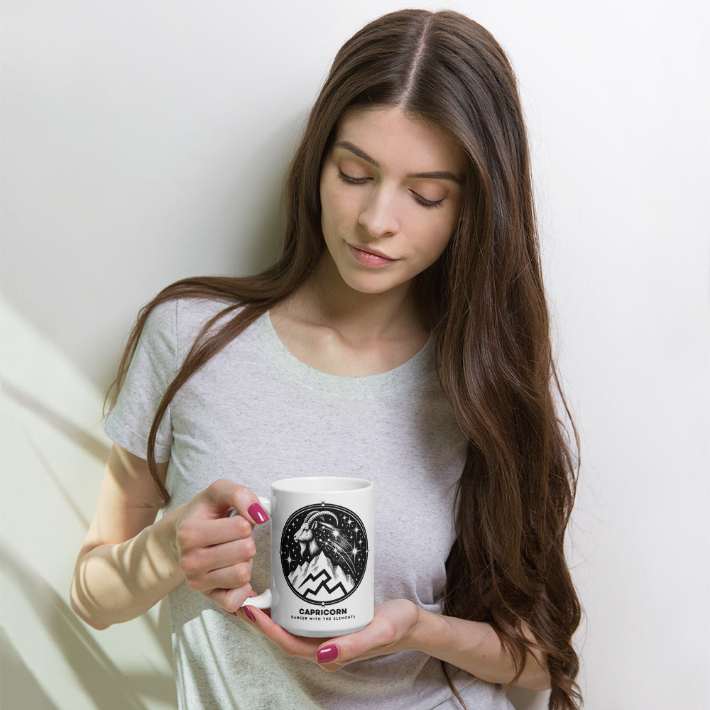 Capricorn Dancer with the Elements White Mug