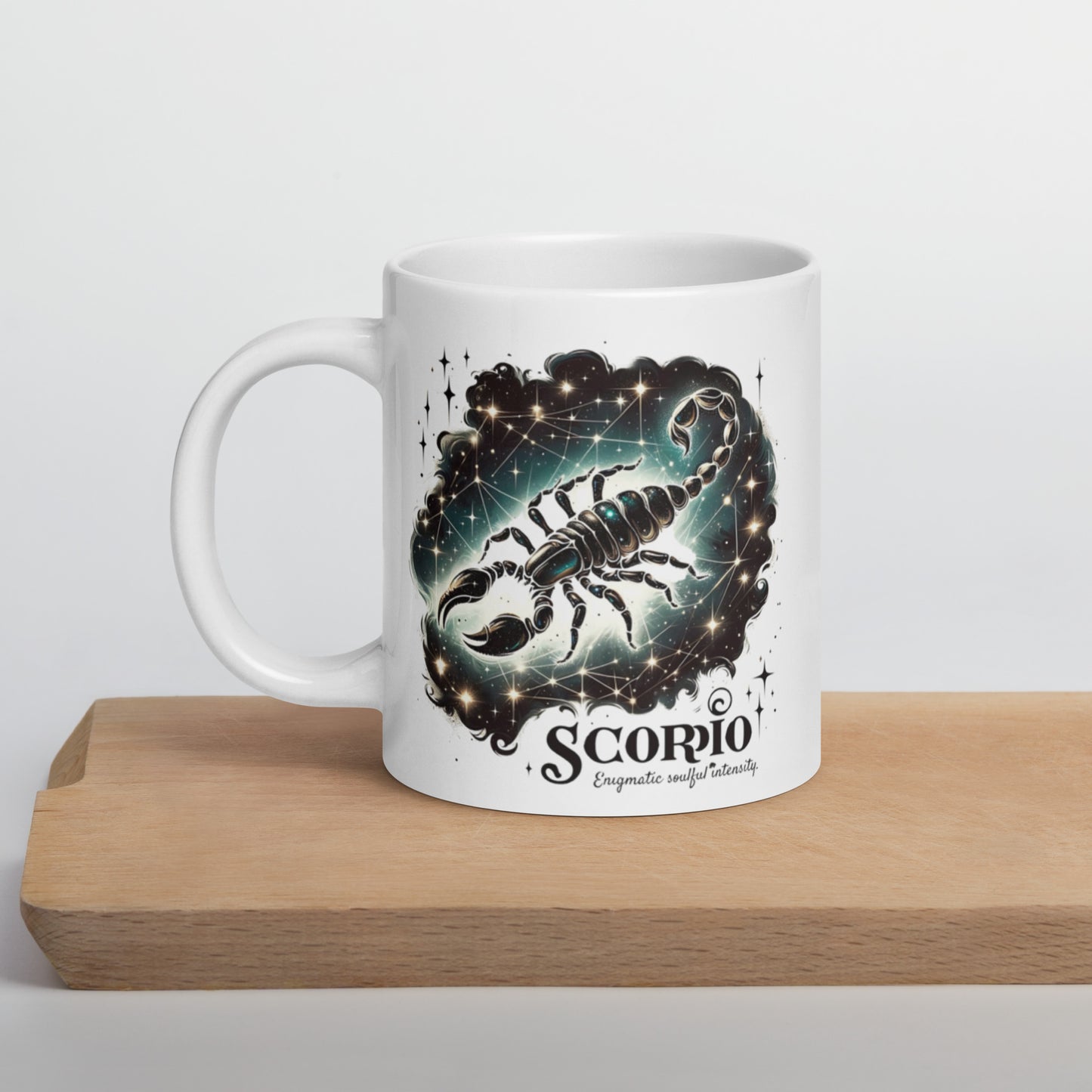 Scorpio Enigma White Glossy Mug