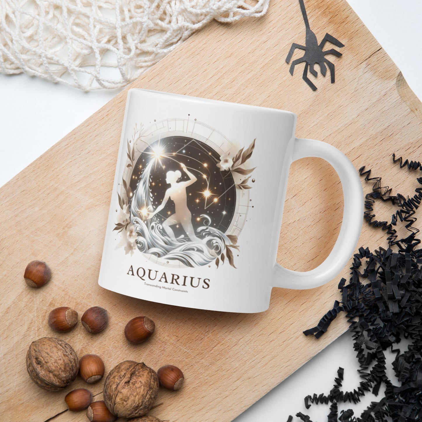 Aquarius Celestial Flow Zodiac Mug