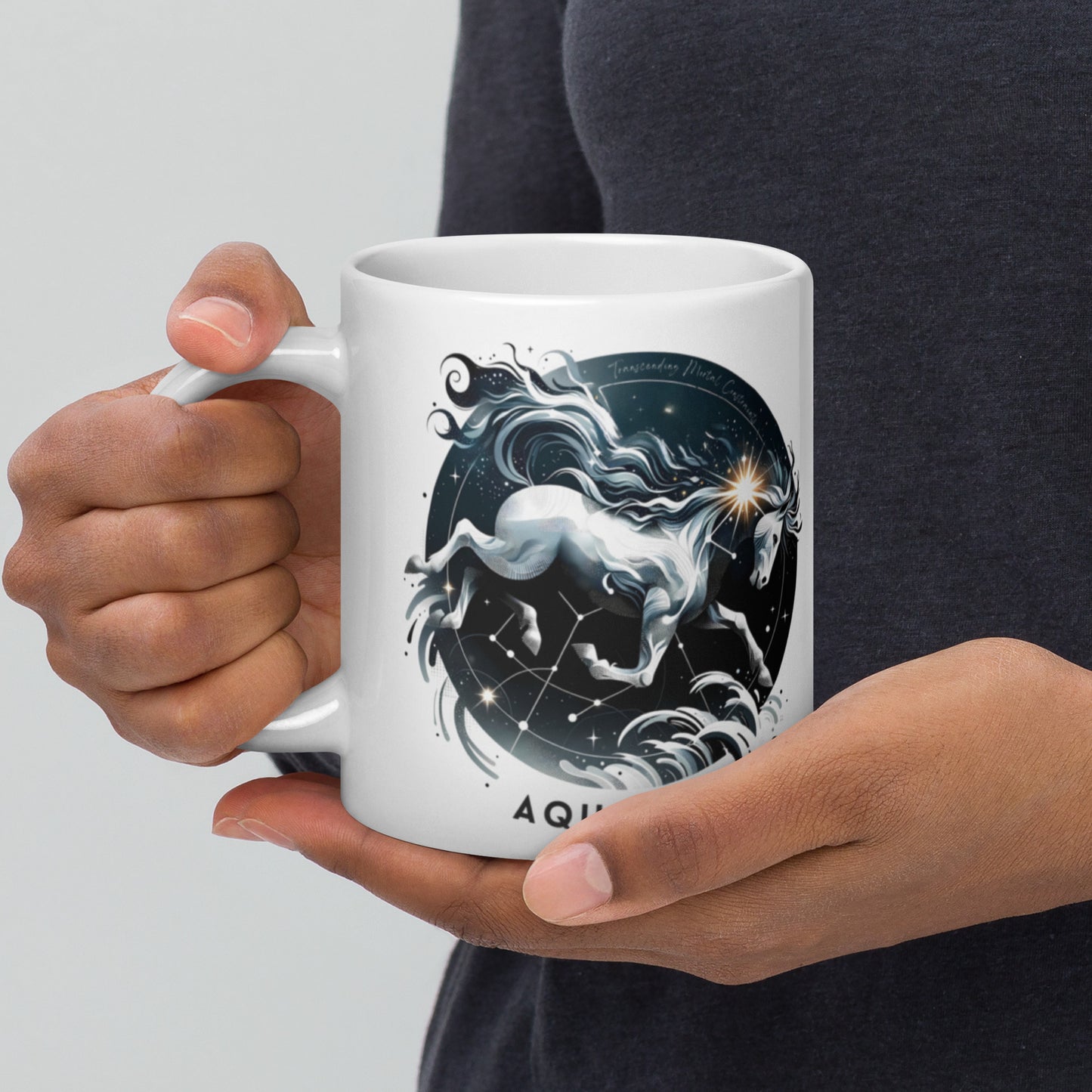 Aquarius Galactic Wave Zodiac Mug