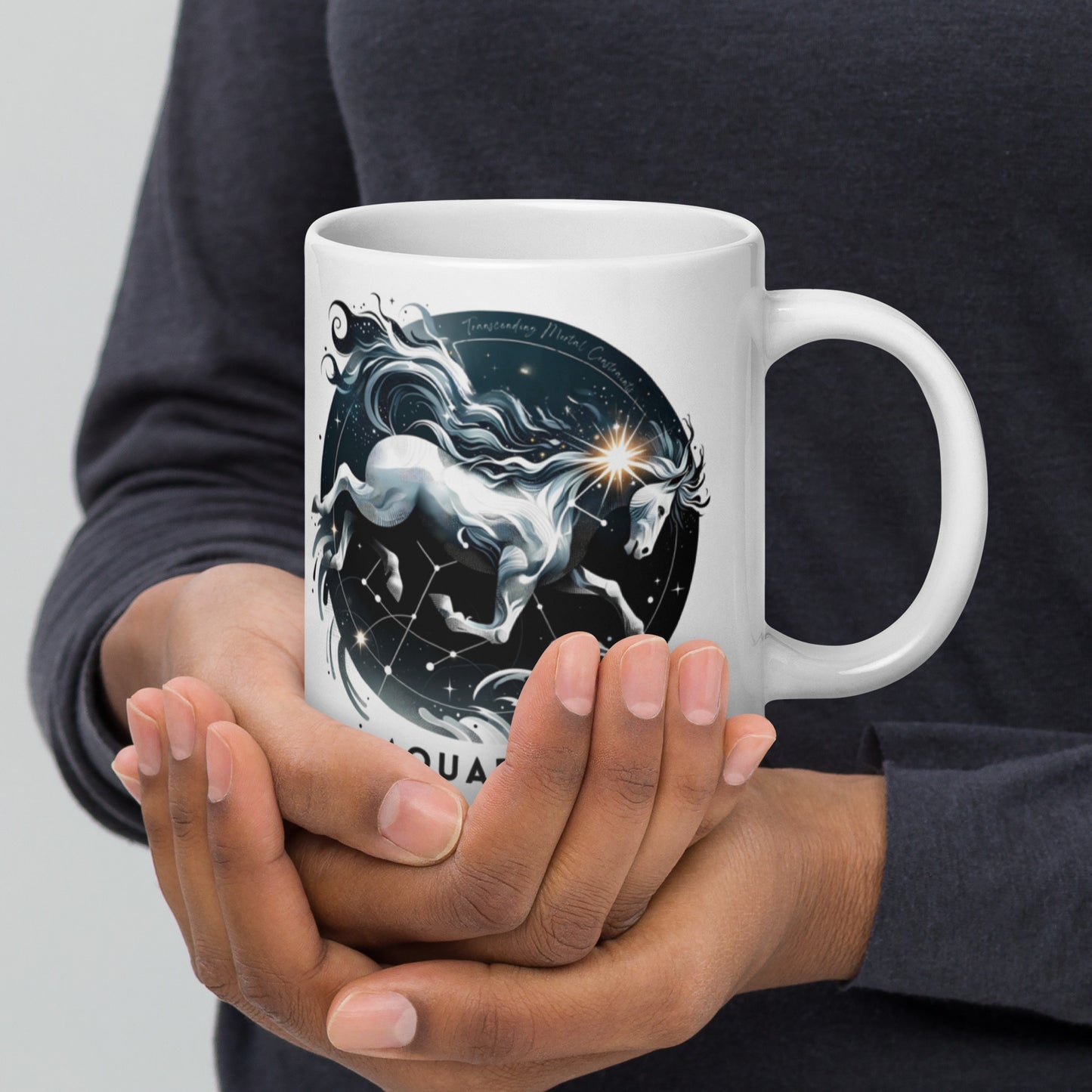 Aquarius Galactic Wave Zodiac Mug