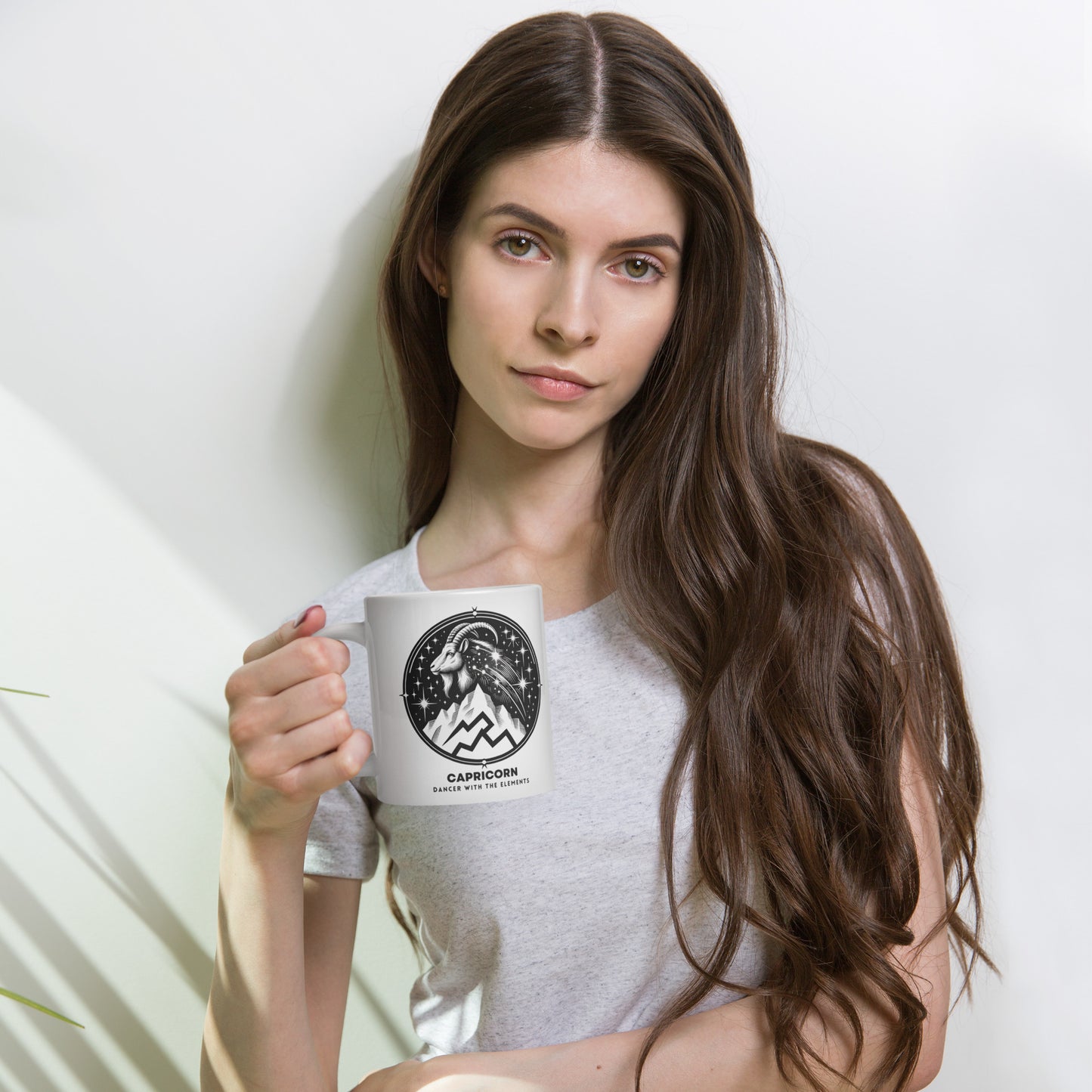 Capricorn Dancer with the Elements White Mug